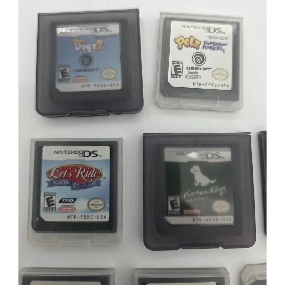 Nintendo‎ DS Electric Blue 14 Games Used All Games Work READ Description #0333